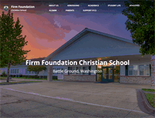 Tablet Screenshot of firmfoundationchristianschool.org